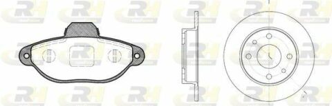 Тормозной комплект (Диски RH 6110.00 + Колодки RH 2414.01)