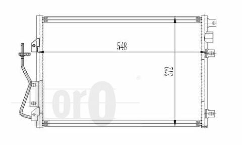 Радиатор кондиционера Kangoo 1.2/1.4/1.5/1.6 i/DCI 97-