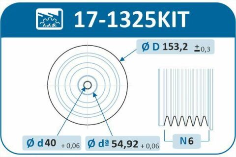 Шків колінчастого валу + шків генератора BMW 3 (F30/F80)/X5 (F15/F85) 13-18 B47/N47/N57