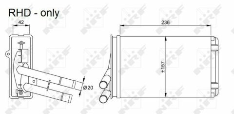 Радіатор пічки Skoda Superb/VW Passat/Audi A4 1.6-4.0 94-