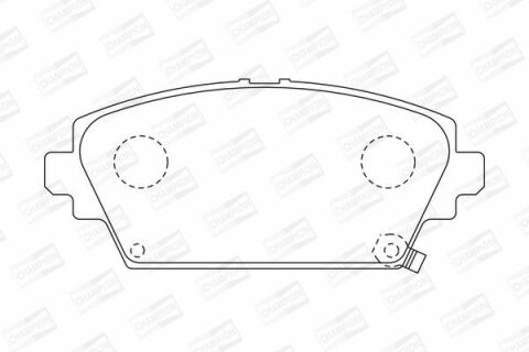 CHAMPION HONDA Тормозные колодки передн. Accord 98- CHAMPION HONDA Тормозные колодки передн. Accord 98-