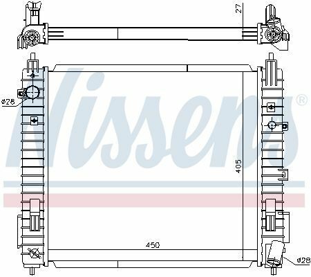 Радіатор  NISSAN  NOTE  (E12)  (13-)  1.5  dCi