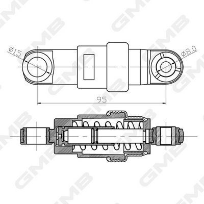 Натяжний пристрій e36,39,60,x3,x5 bmw