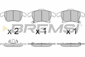 Тормозные колодки пер. Ford Galaxy III/Mondeo V/S-Max 14- (155.2x66.6x19.9)