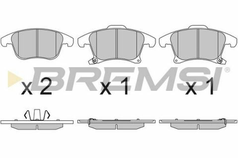 Гальмівні колодки пер. Ford Galaxy III/Mondeo V/S-Max 14- (155.2x66.6x19.9)