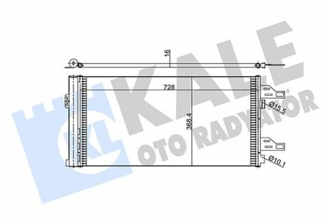 KALE CITROEN Радиатор кондиционера Jumper,Fiat Ducato,Peugeot 06-