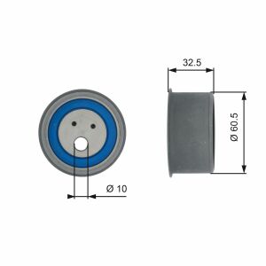 T41054 (7786-21055) Натяжной ролик ремня ГРМ GATES POWERGRIP TENSIONER