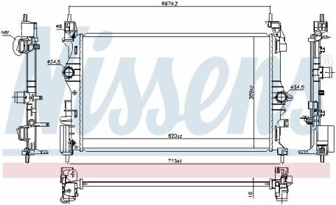 Радиатор OPEL CORSA E(14-) 1.3 CDTi