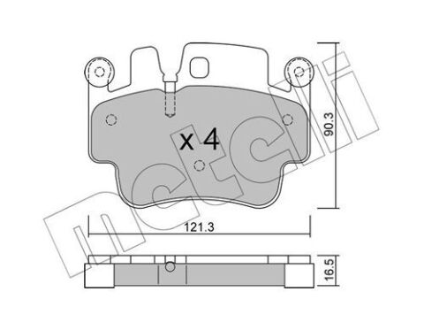 Колодки тормозные (передние) Porsche 911/Boxster 97-10