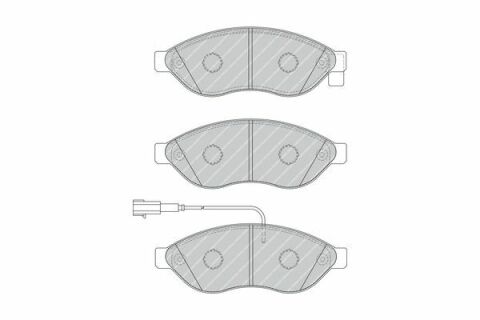 Тормозные колодки перед. Jumper/Ducato/Boxer 06- (1.1-1.5t)