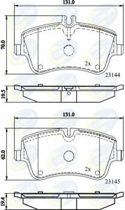 CBP0854 Comline - Тормозные колодки для дисков