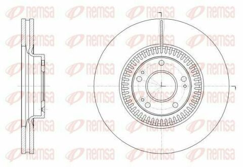 Диск тормозной передн. GENESIS 3.8 GDI