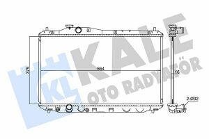 KALE HONDA Радіатор охолодження Civic IX 1.8 12-