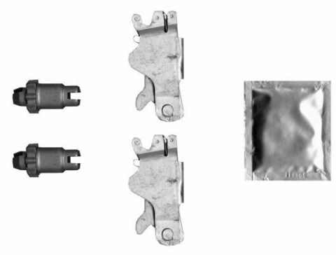 Ремкомплект колодок ручника VW T5 /BMW 3 (E90-93)/ 5 (E60/E61)/ 7 (E38/E65/E66/E67/F01/F02)