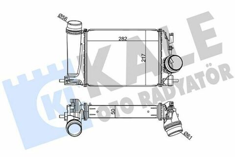 KALE RENAULT Інтеркулер Grand Scenic IV, Megane IV, Nissan Qashqai II 1.2TCe