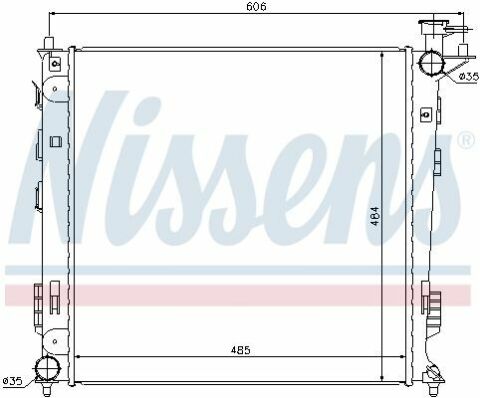 Радиатор HY ix35(09-)1.7 CRDI(+)[OE 25310-2S000]