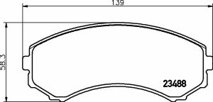 Тормозные колодки пер. Mitsubishi Grandis 04-11/Pajero 90- (sumitomo)