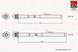 К-т болтов ГБЦ LAND CRUISER 3.0 00-, HILUX VII 2.5 01- К-т болтов ГБЦ LAND CRUISER 3.0 00-, HILUX VII 2.5 01-