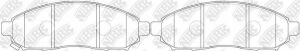 Комплект гальмівних накладок, дискове гальмо