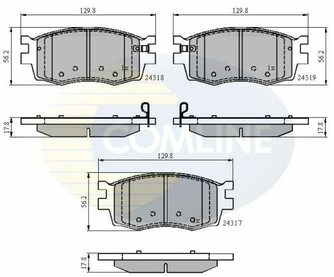 CBP31519 Comline - Тормозные колодки для дисков