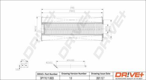 DP1110.11.0023 Drive+ Фільтр оливи