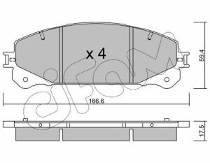 Тормозные колодки дисковые Lexus TOYOTA