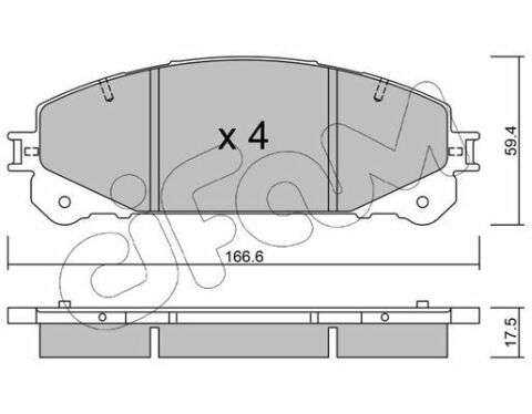 Тормозные колодки дисковые Lexus TOYOTA