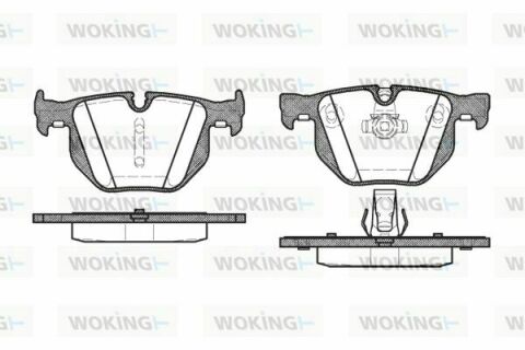 Тормозные колодки зад. E60/E61/E63/E64 03-10