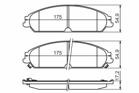 Колодки тормозные (передние) Dodge Charger/Challenger/Chrysler 300 C 04-