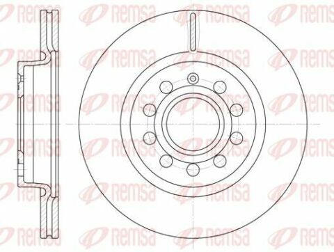 Диск тормозной перед.(вентил.) AUDI A3 03-VW Golf V, Caddy 04- (280*22)