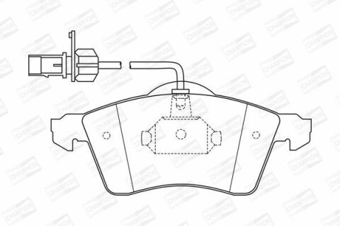 Гальмівні колодки передні T4 96-VW Гальмівні колодки передні T4 96-VW