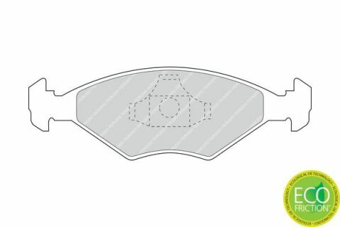 FERODO FIAT Колодки гальмівні передні PALIO 1.0-1.7D 96-