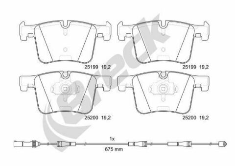 Колодки тормозные (передние) BMW 1 (F20)/2 (F22)/3 (F30)/4 (F32) 11- (Bosch) (керамика) высокое качество Колодки тормозные (передние) BMW 1 (F20)/2 (F22)/3 (F30)/4 (F32) 11- (Bosch) (керамика) высокое качество