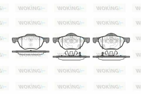 Тормозные колодки пер. Honda Accord 03-08/CR-V 01-06 (akebono)