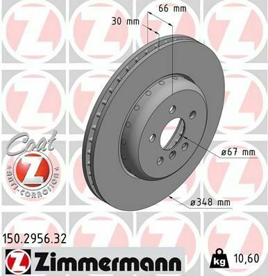 Диск тормозной (передний) BMW 5 (G30) 530/540i 16-(348х30) B47/B48/B57/B58