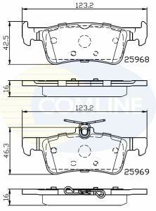 CBP02233 Comline - Гальмівні колодки до дисків