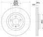 Диск тормозной перед. (вентил.) a3, vw golf 4 skoda octavia seat (280*22), фото 4 - интернет-магазин Auto-Mechanic