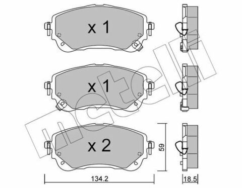 Колодки тормозные (передние) Toyota Corolla XII 18-/Suzuki Swace 20- (с датчиком)