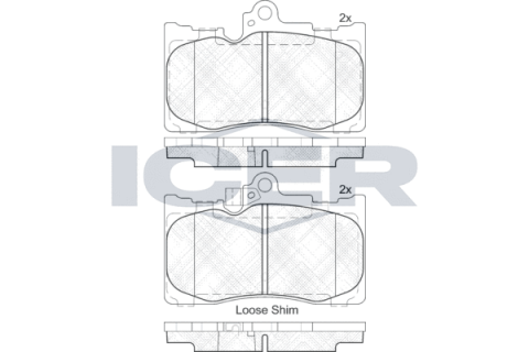 Колодки тормозные (передние) Lexus GS/IS II/III 05-//RC 14-/Toyota Crown 08-12