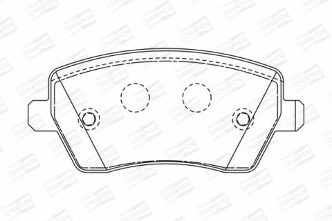 CHAMPION RENAULT Гальмівні колодки передн.Duster,Dokker,Logan MCV,Kangoo,Nissan Micra III,Note