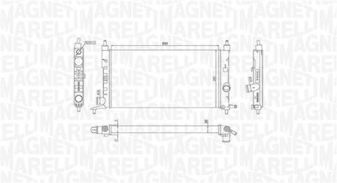 OPEL радіатор охолодження Combo, Corsa B, Chevrolet