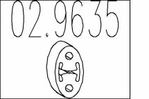 Гумовий елемент кріплення вихлопної системи Гумовий елемент кріплення вихлопної системи