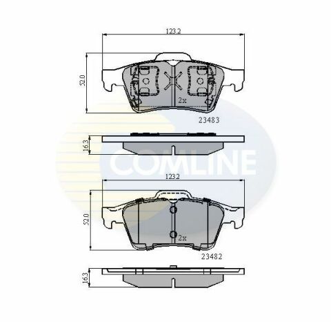 CBP0946 Comline - Тормозные колодки для дисков