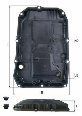 Маслосборник (поддон) АКПП MB C-class (W205)/E-class (W212/W213) 1.6-3.0 09- (OM651/M276/M274/OM642)