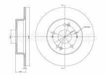 Тормозной диск задн. XR-V/Spirior/Vezel/Accord/Accord 08-