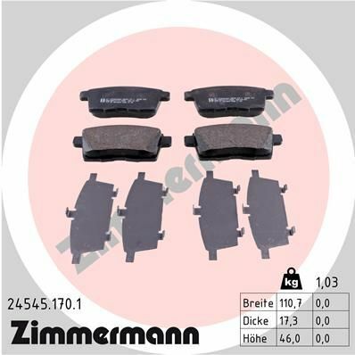 Колодки тормозные (задние) Mazda CX-7 2.2-2.5/CX-9 3.5/3.7 06- (Akebono)