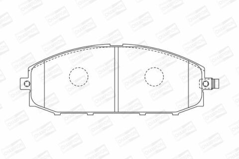 Гальмівні колодки передні Patrol GR II 2,8TD 97- NISSAN