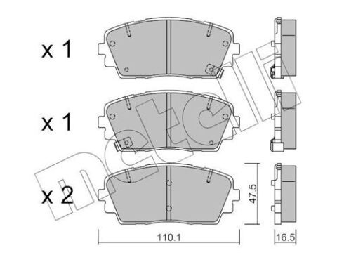 Колодки гальмівні (передні) Kia Picanto 11-