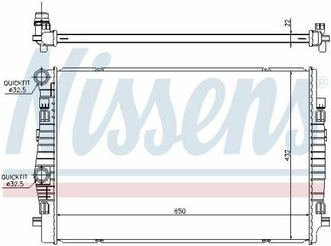 Радиатор AI A 3 S 3(12-)1.4 TFSI(+)[OE 5Q0121251EQ]