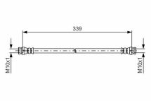 Шланг гальмівний задній MITSUBISHI L200-07